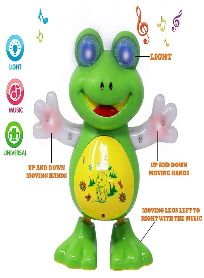 HASTAP Musical and Dancing Frog Toy with Vibrant Lights Effect Smart Interactive Dancing Walking Toys for Baby Infant Learning Development (Age 3+ Year, Multicolor) - Image 5